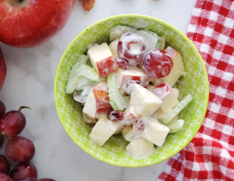 Apple Salad with Grapes & Pecans