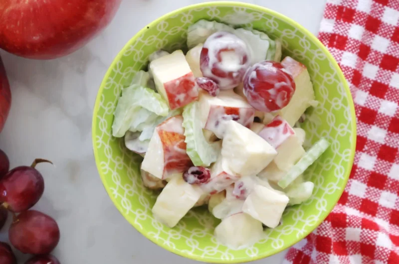 Tasty Honeycrisp Apple Feta Salad with Nuts