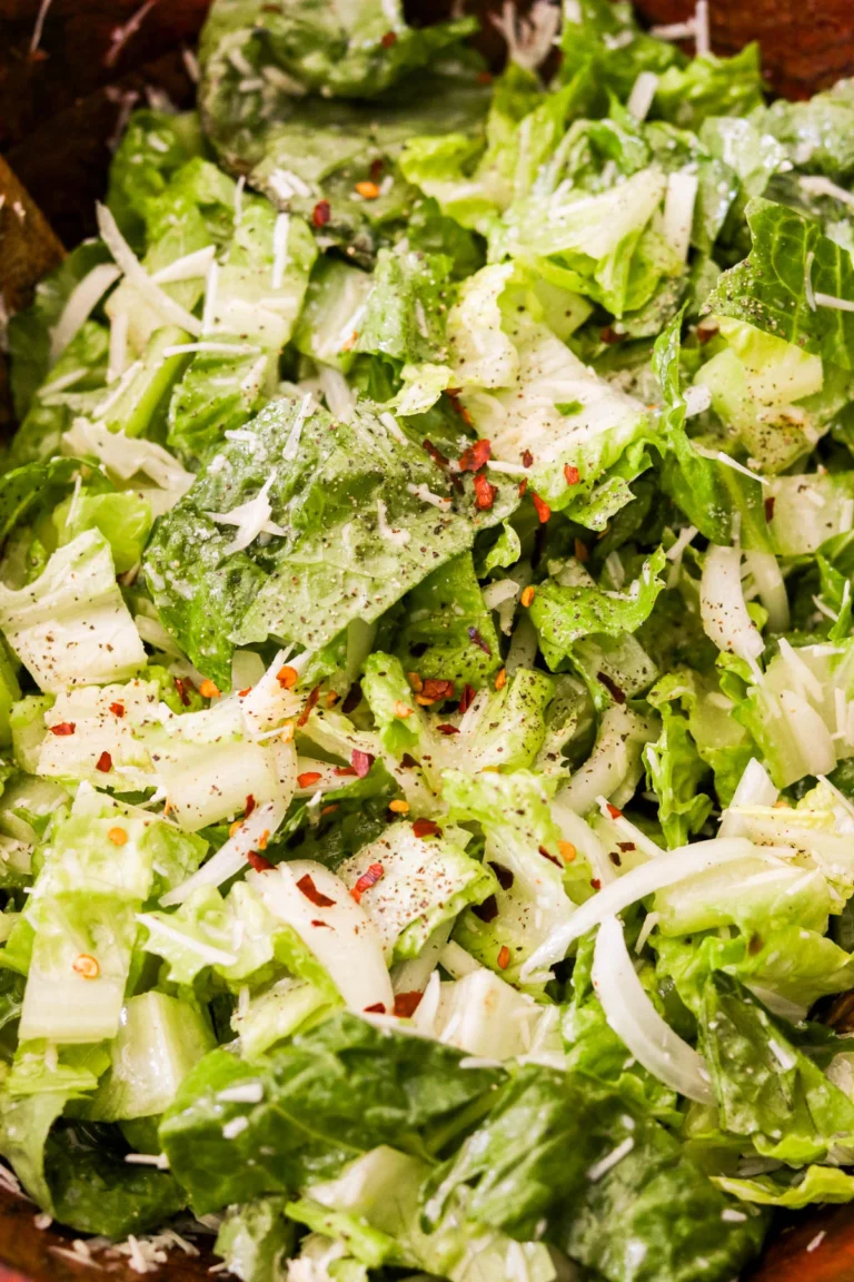 5-Minute Lemon Parmesan Lettuce Salad